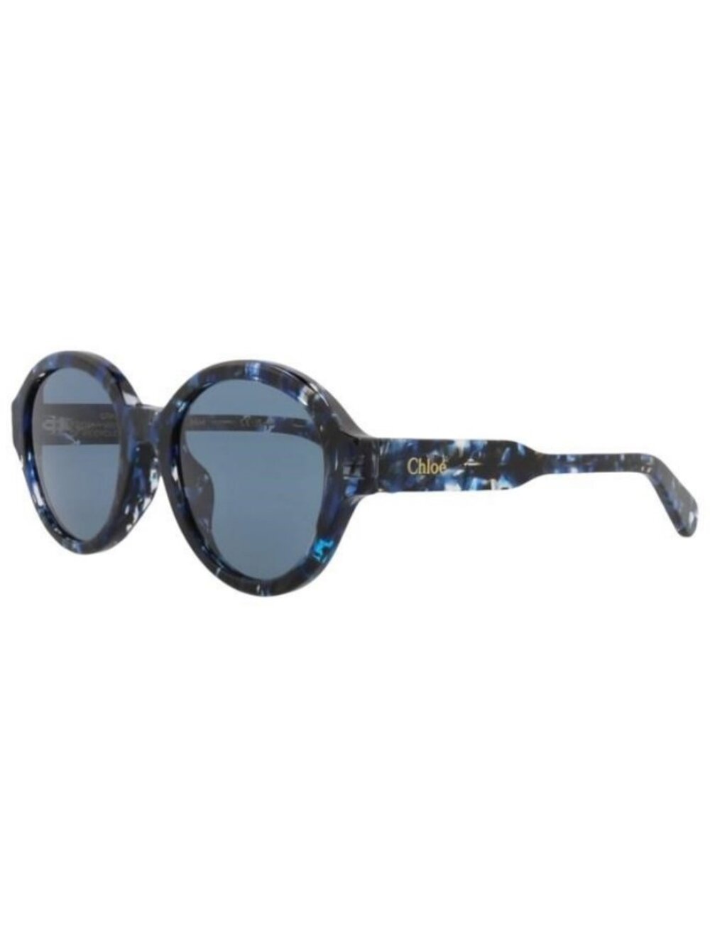 New Chloé Womens Round/Oval Blue Blue Blue Fashion Designer Sunglasses